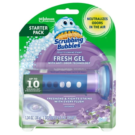Scrubbing Bubbles Toilet Bowl Cleaners, Lavender Scent, 1.34 Ounce, 7 Count