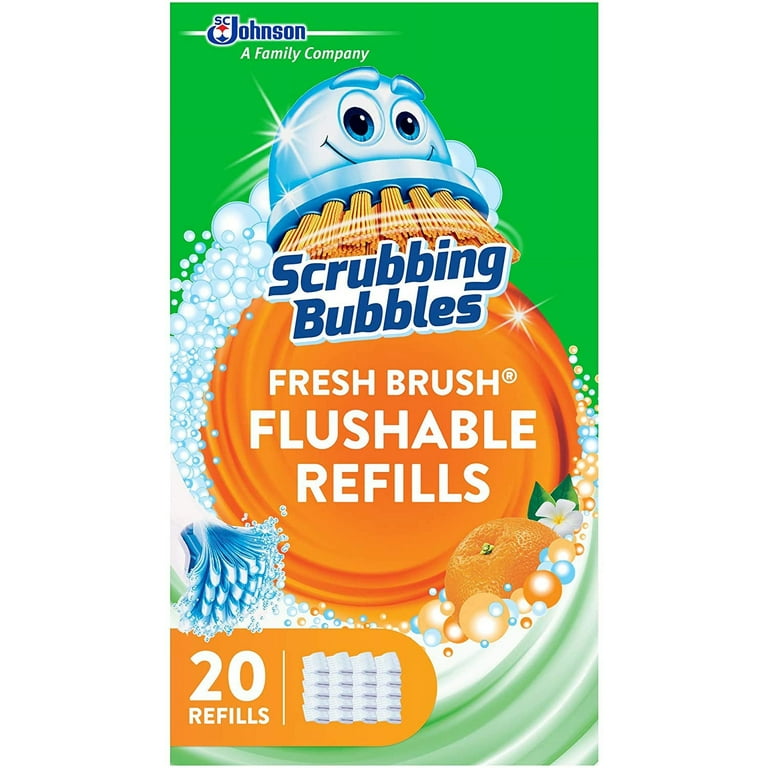Fresh Brush Toilet Cleaning System Refill, Citrus Scent, 20/Pack Fresh Brush Toilet Cleaning System Refill, Citrus Scent, 20/Pack