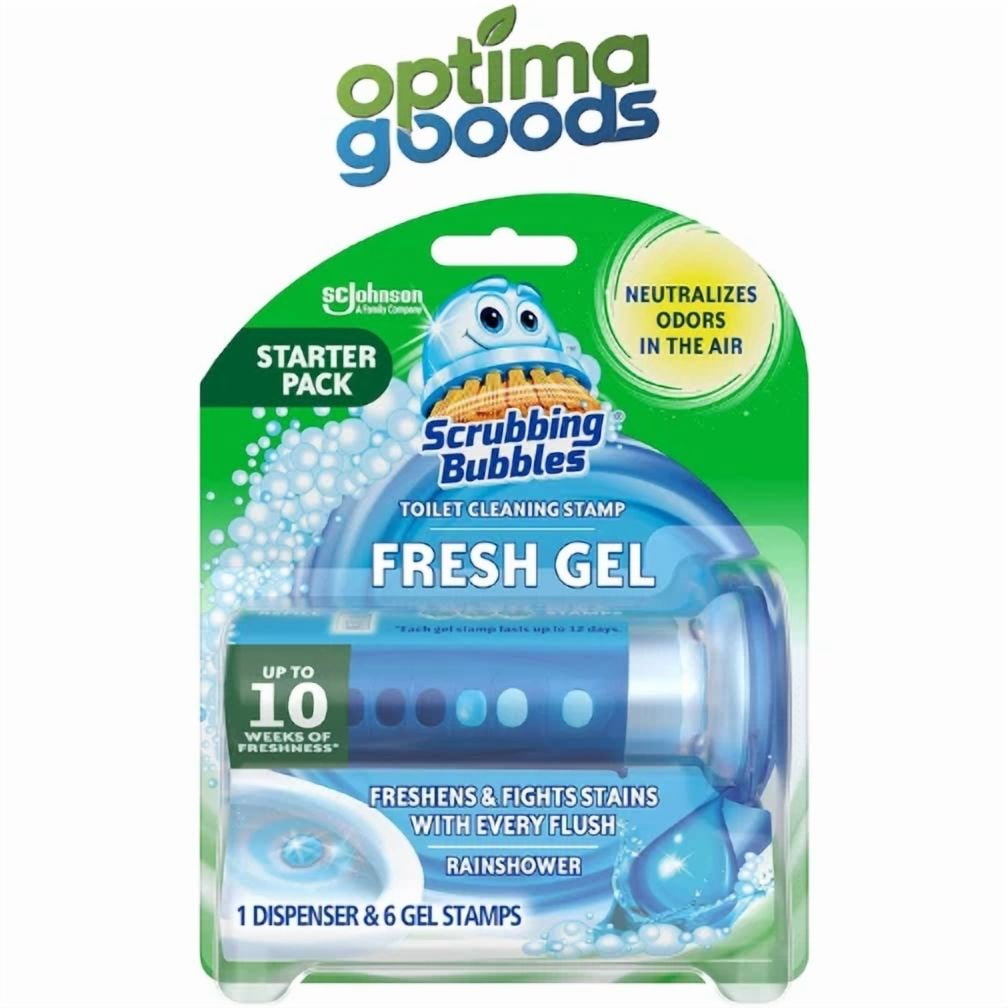 Scrubbing Bubbles Toilet Gel Stamps, Fresh Gel Toilet Cleaning Stamps (6 Stamps)