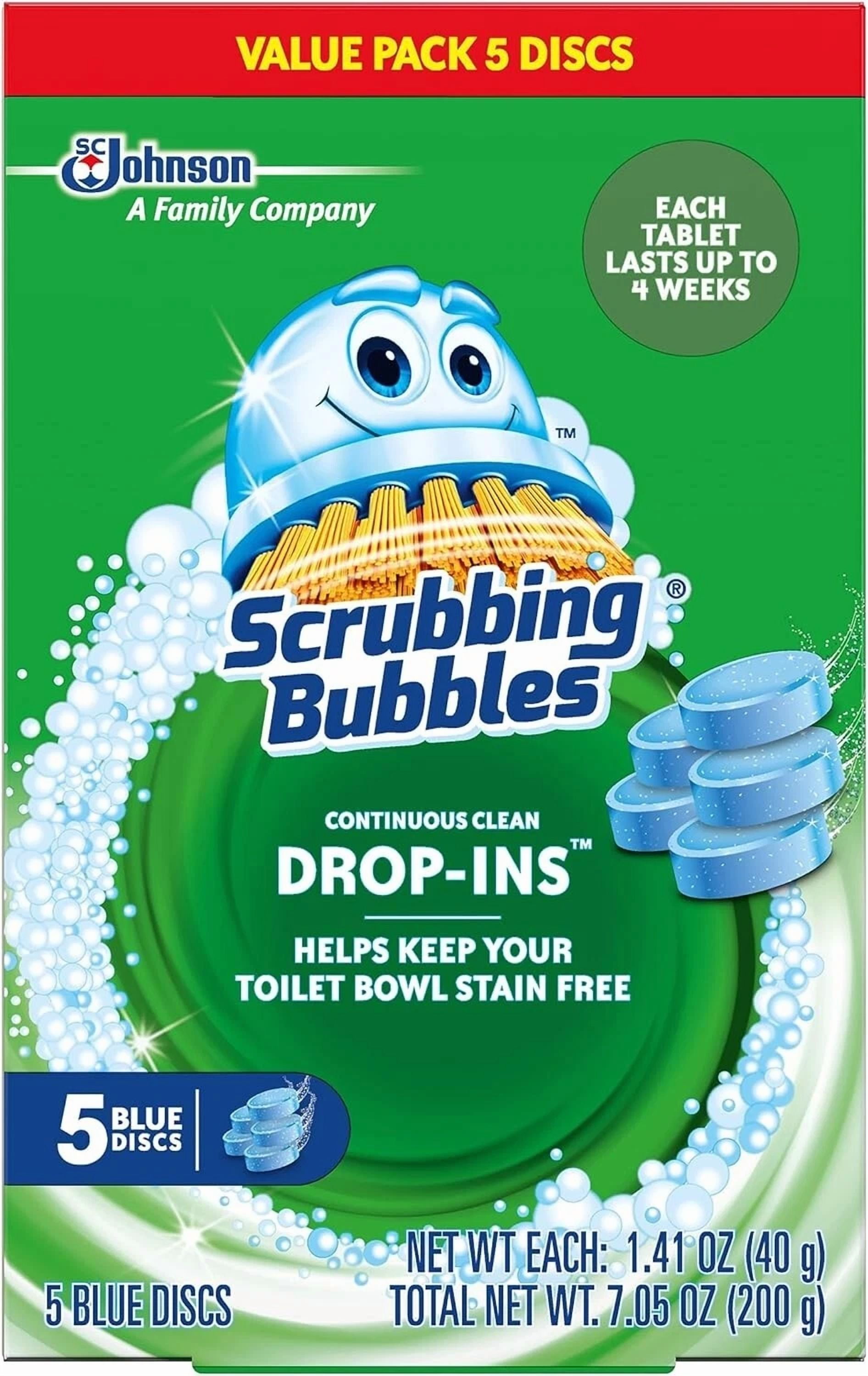 Scrubbing Bubbles Toilet Tablets, Continuous Clean Toilet Drop Ins 5 Count