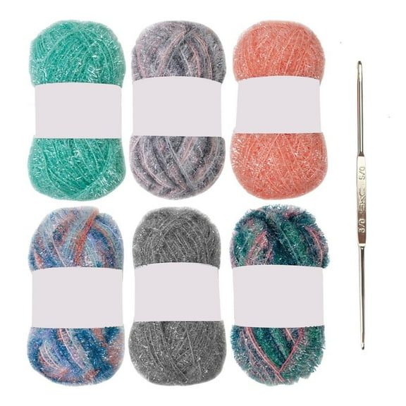 Scrubby Yarn for Beginner Professional Polyester Yarn Each Skein 1.76oz 120 Yards for Knitting Crocheting Dishcloths