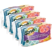 Scrubit Printed Non-Scratch, Shaped for More Comfortable Grip and Handling, 16 Pack