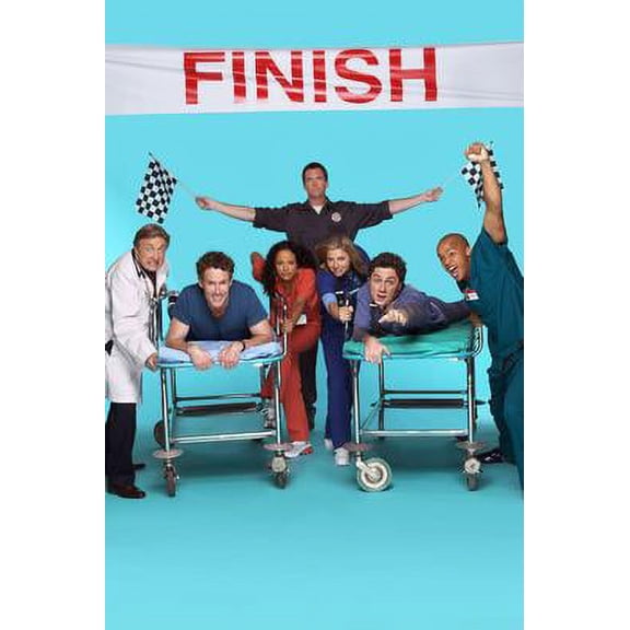 Scrubs Cast Poster Art Poster 24x36 Unframed, Age: Adults, Rectangle Poster Time