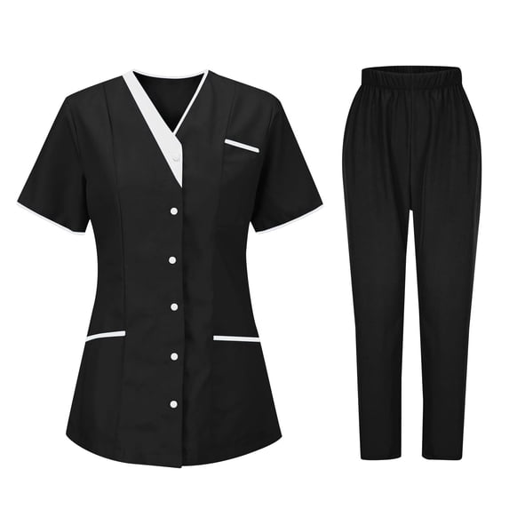 Scrubs Medical Uniform Women Scrubs Set Medical Scrubs Top and Pants Women Set Comfortable With Pockets Work Clothing Set
