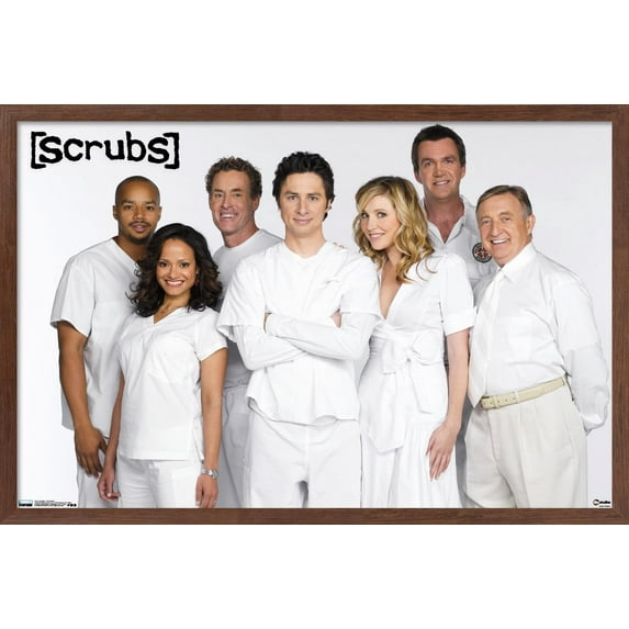 Scrubs - One Sheet Wall Poster, 22.375" x 34", Framed