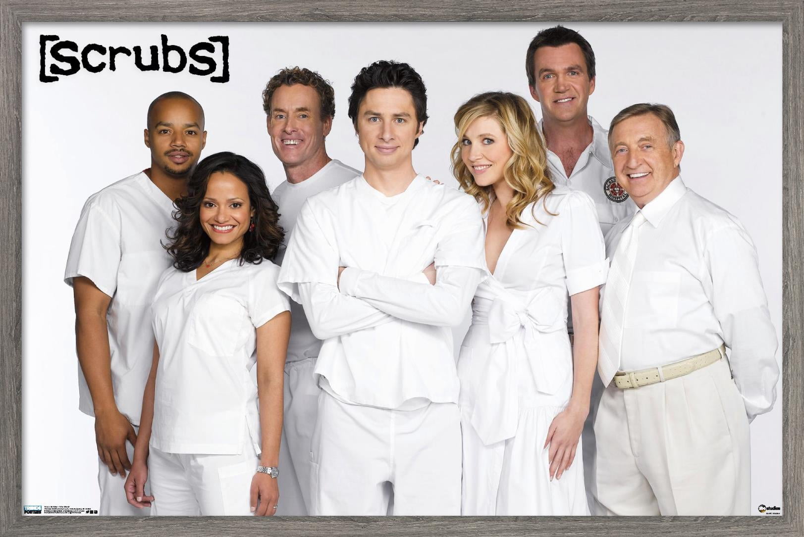 Scrubs - One Sheet Wall Poster, 22.375" x 34", Framed