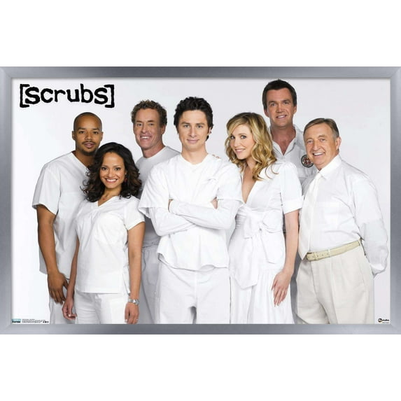 Scrubs - One Sheet Wall Poster, 22.375" x 34", Framed