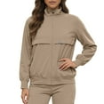 thumbnail image 1 of Scrubs Set for Women Nurse Uniform Nurse Workwear Plus Size Coat Solid Color Long Sleeve Pocketed Jacket for Healthcare and Daily Wear, 1 of 5