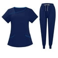 thumbnail image 1 of Scrubs Sets Doctor Dentist Workwear Work Clothes Set Stretch Scrubs Women Sets Clinical Scrubs Set, 1 of 5