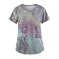 thumbnail image 1 of Scrubs Shirts for Women Office Slacking Short Scrub Lady Short Sleeve Summer V Neck, 1 of 3