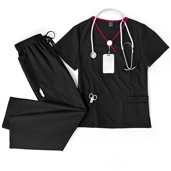 Scrubs Uniform Set for Hospitals, Clinics Scrubs Set Breathable Fabric Ideal for Professionals Scrubs Set for Medical
