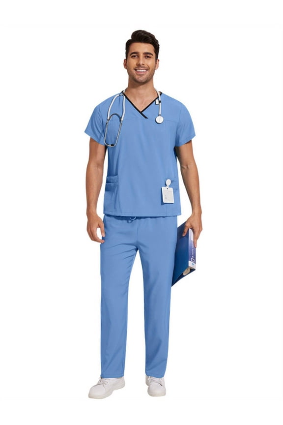 Scrubs Women Beauty SPA Uniform Pet Store Work Clothes Set Nurse Scrubs Set Soft Hospital Wrokwear