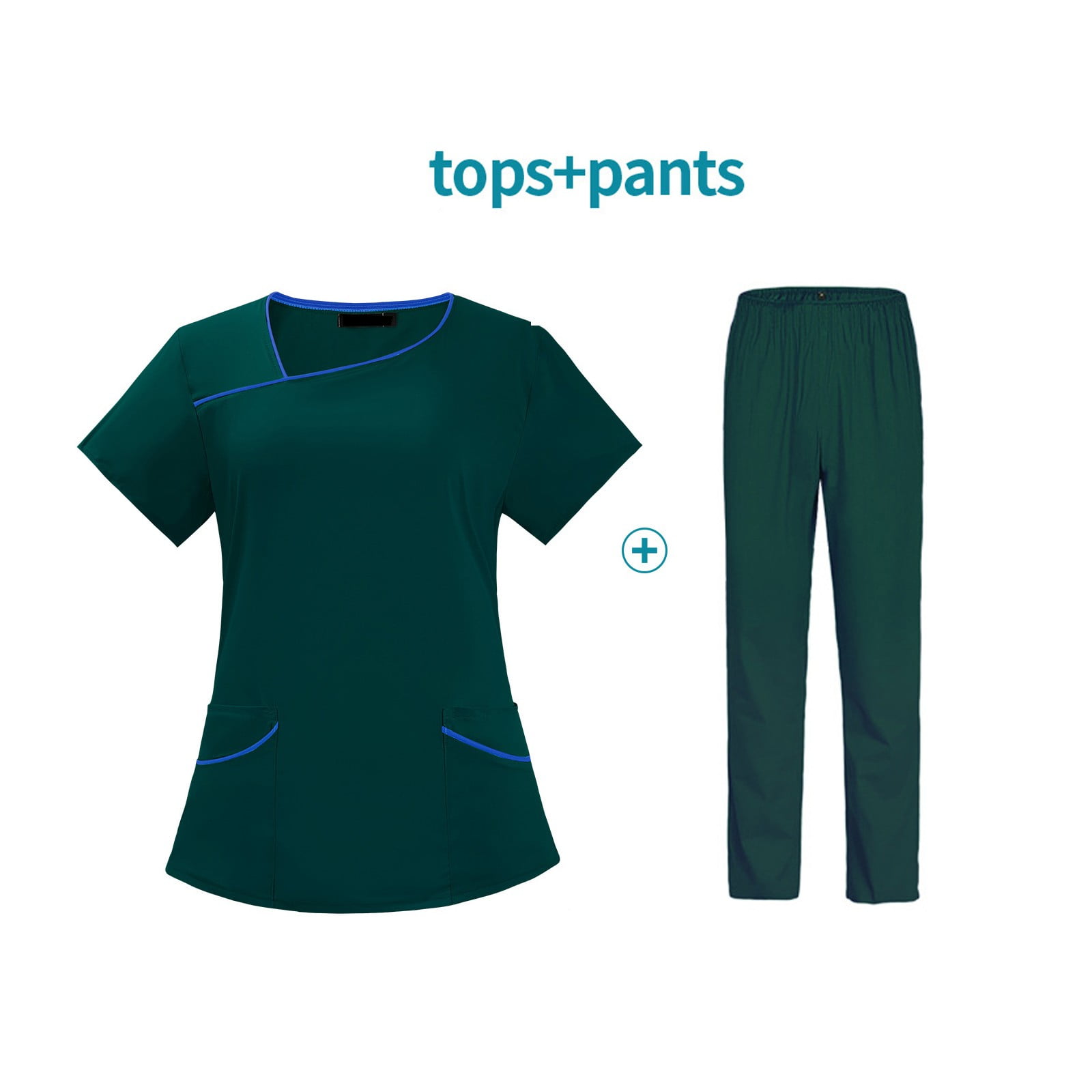 Scrubs For Women Set Stretch Jersey Scrub Suit for Healthcare Pros ...