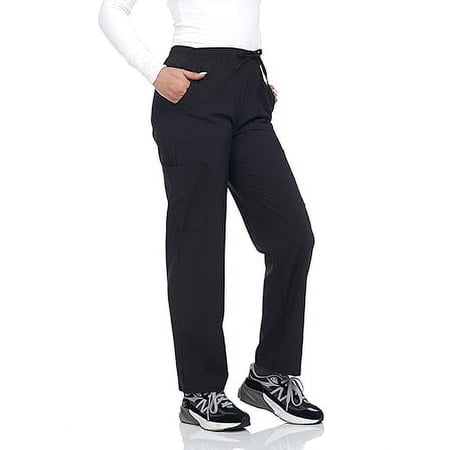 Scrubs for Women 4 Pocket Pants Stretch Nurse Scrub Pants for Medical Uniform and Home Attendant Lightweight
