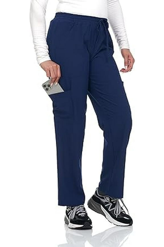 Scrubs for Women 4 Pocket Pants Stretch Nurse Scrub Pants for Medical Uniform and Home Attendant Lightweight