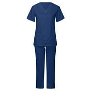 Dagacci Medical Uniform Unisex Scrubs Set Scrub Top and Pants - Walmart.com