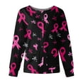 thumbnail image 1 of Scrubs for Women with Pockets, Moisture Wicking Holiday Scrub Tops, Stretch Plus Size Nurse Uniform Shirts Breast Cancer Awareness Pink S, 1 of 5