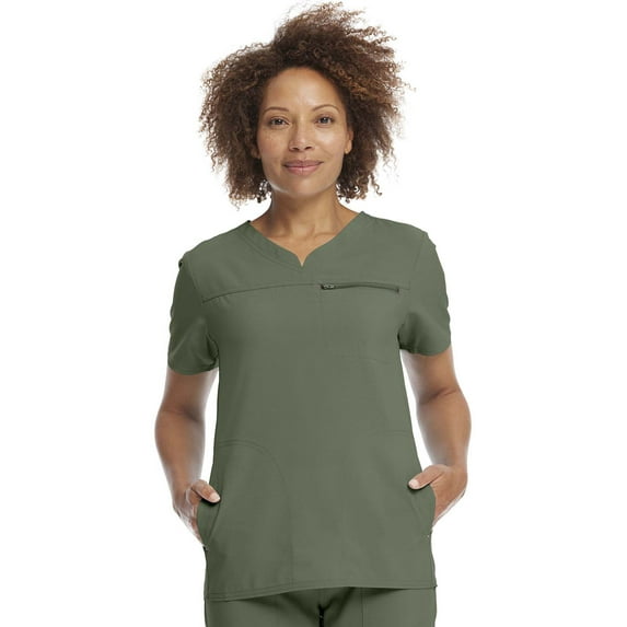 Scrubstar Active 4-Way Stretch Notch Neck Scrub Top (Women's)
