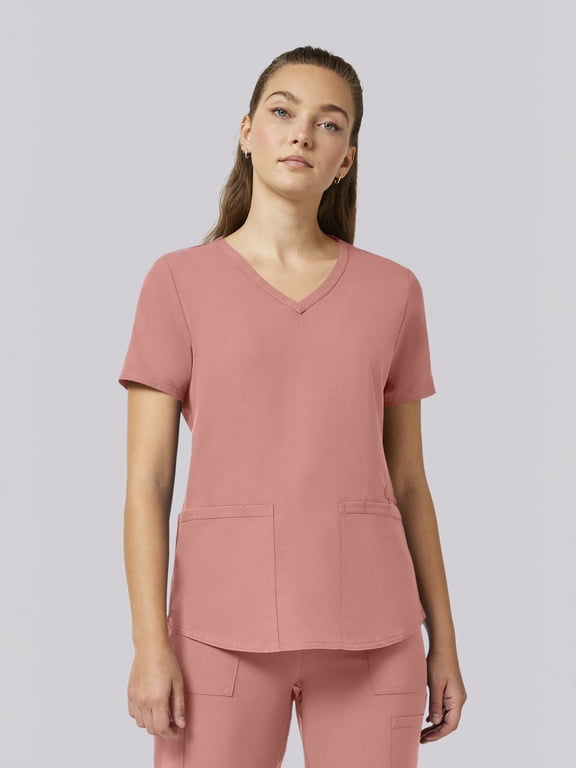 Core Essentials Women’s V-Neck Scrub Top, Sizes XS–3XL