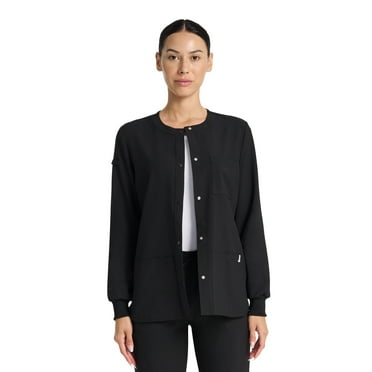Scrubstar Fashion Seasonal Stretch Snap Warm-up Jacket, Sizes XS-3XL