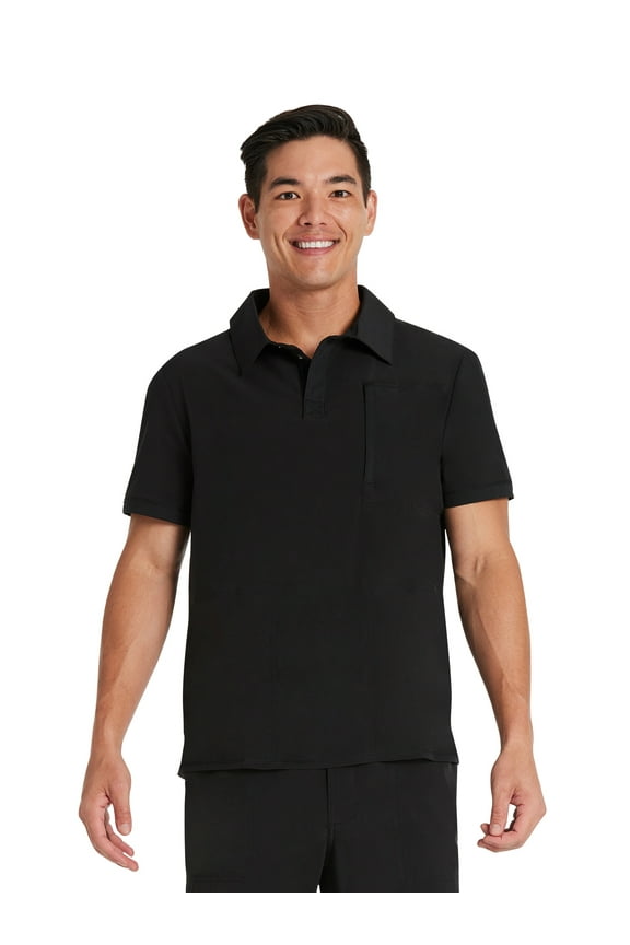 Men's Premium Performance Stretch Polo Scrub Top, Sizes XS-3XL