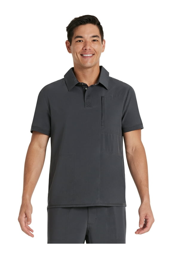 Men's Premium Performance Stretch Polo Scrub Top, Sizes XS-3XL