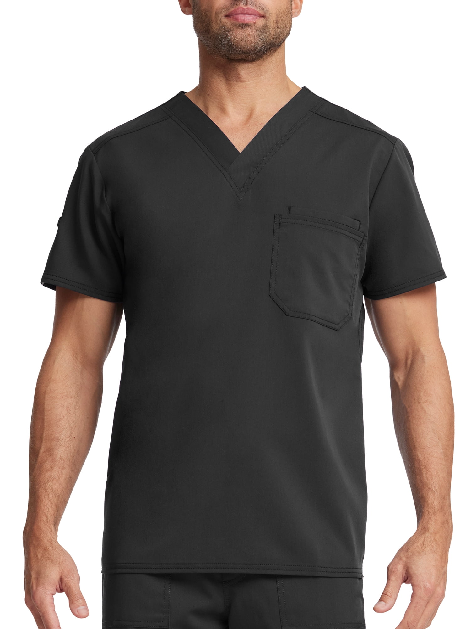 Scrubstar Men's Ultimate Stretch Antimicrobial Fabric Technology V-Neck Tuck In Scrub Top WD854A