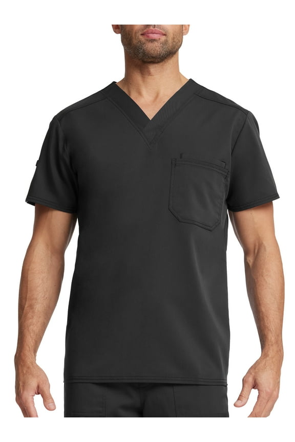 Men's Ultimate Stretch Antimicrobial Fabric Technology V-Neck Tuck In Scrub Top WD854A