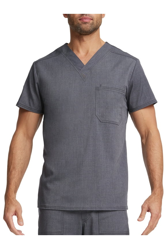 Men's Ultimate Stretch Antimicrobial Fabric Technology V-Neck Tuck-in Scrub Top WD854A