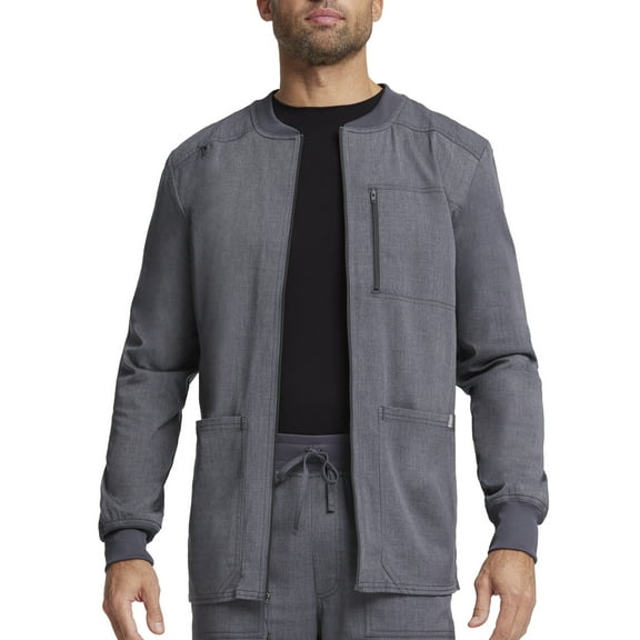 Scrubstar Men's Ultimate Stretch Antimicrobial Fabric Technology Zip Front Scrub Jacket WD318A