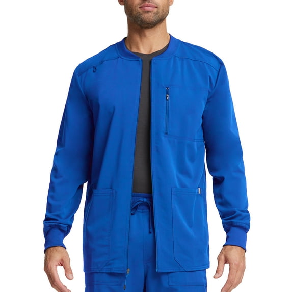 Scrubstar Men's Ultimate Stretch Antimicrobial Fabric Technology Zip Front Scrub Jacket WD318A