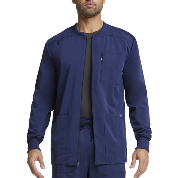 Scrubstar Men's Ultimate Stretch Antimicrobial Fabric Technology Zip Front Scrub Jacket WD318A