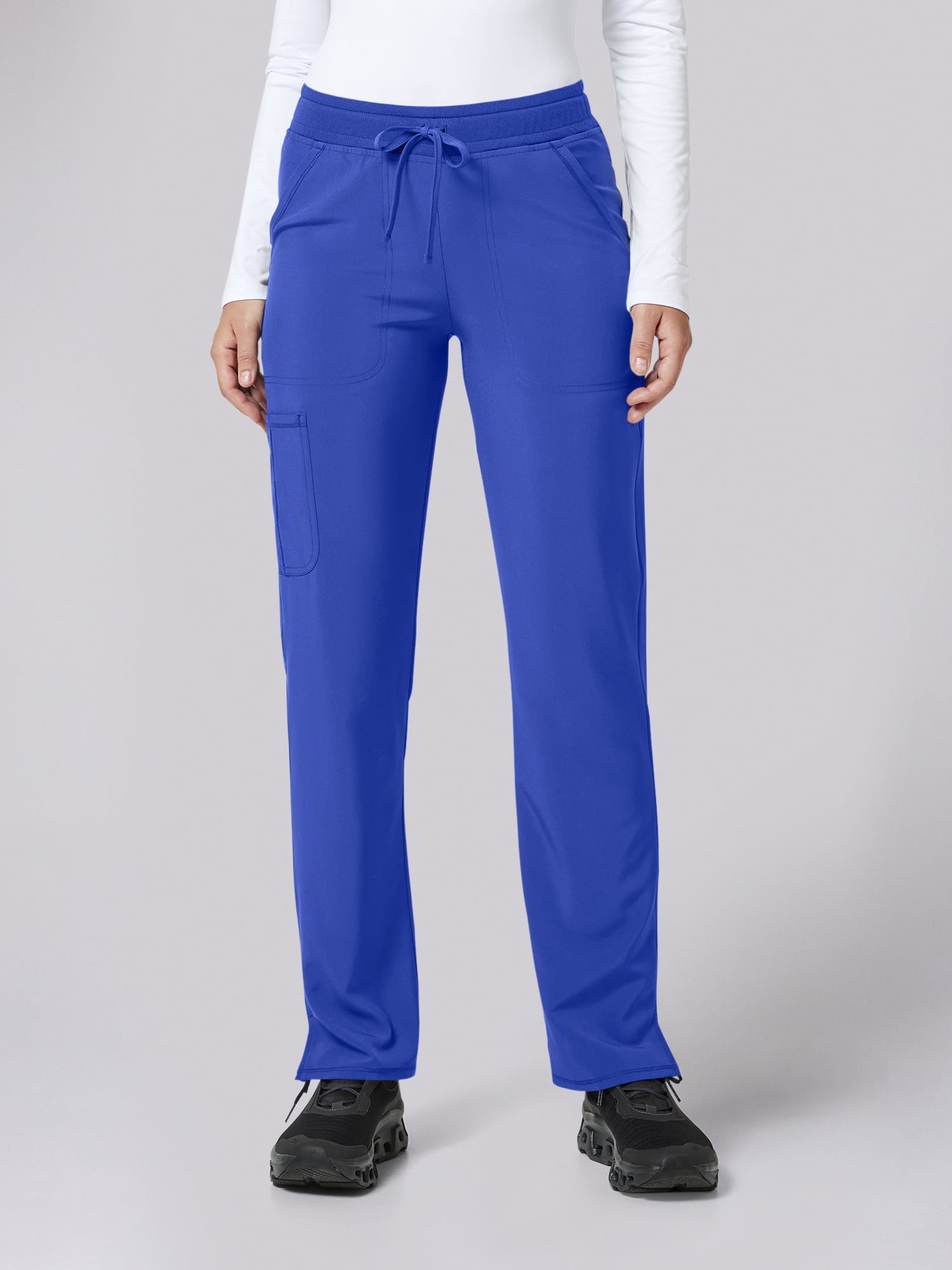 Scrubstar Performance Women’s Antimicrobial Drawstring Cargo Straight Leg Scrub Pant, Sizes XS–3XL