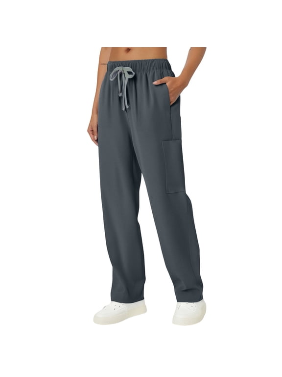 Scrubstar Performance Women’s Antimicrobial Drawstring Cargo Straight Leg Scrub Pant