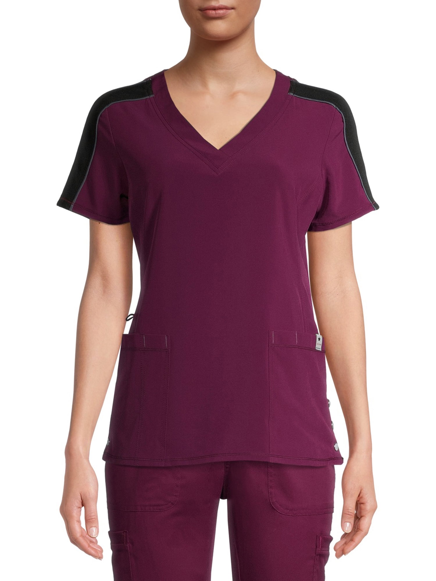 Scrubstar Premium Collection Women's Active Colorblock VNeck Scrub Top