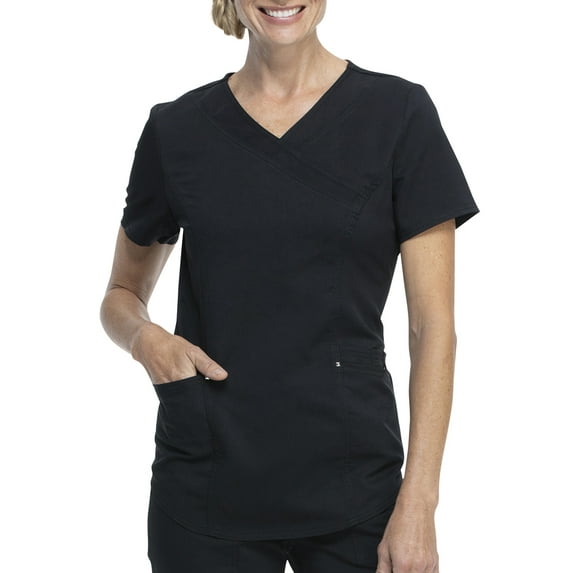 Scrubstar Women's Fashion Premium Ultimate Mock Wrap Scrub Top