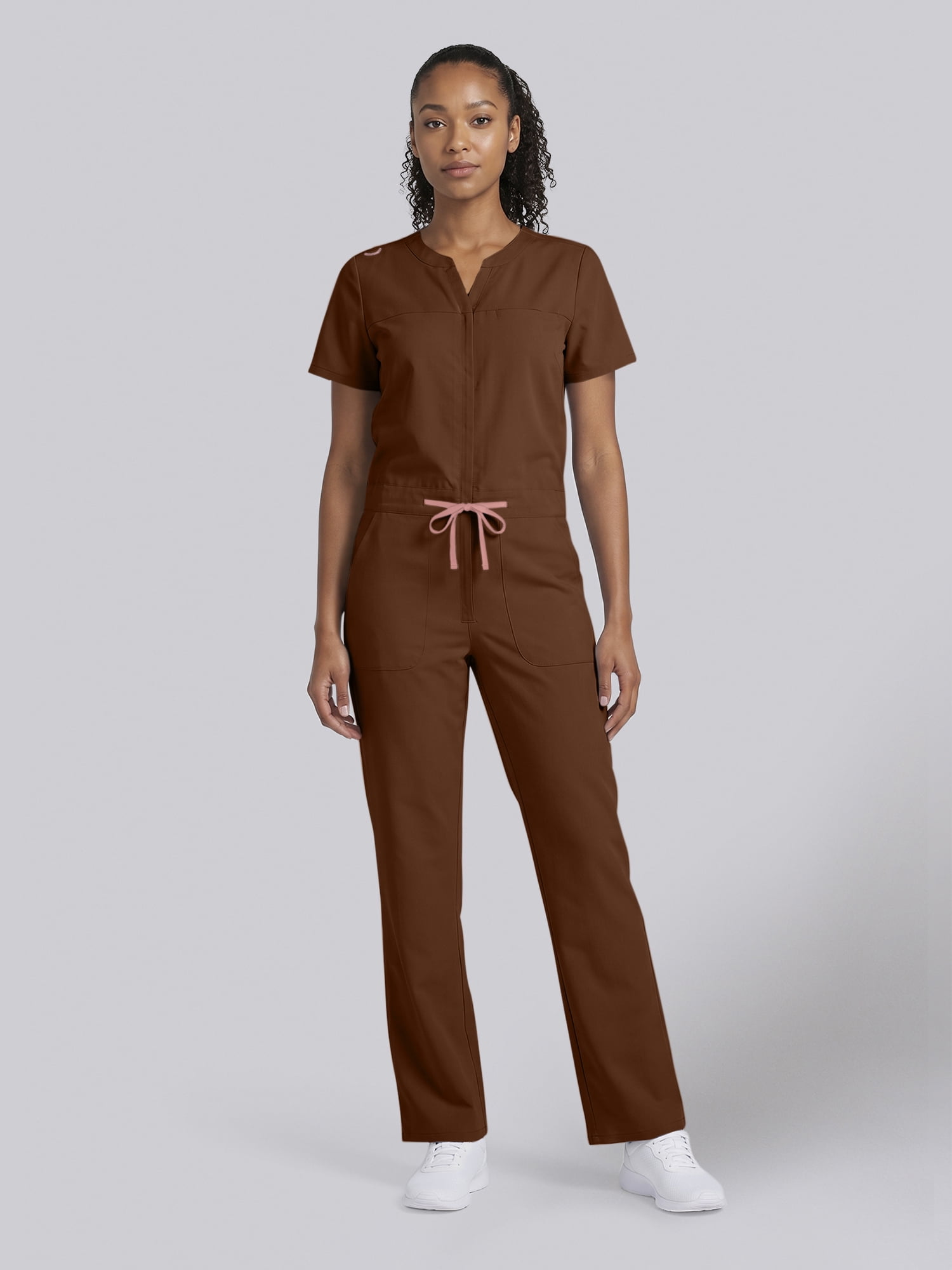 Scrubstar Ultimate Women’s Antimicrobial Drawstring Straight Leg Scrub Jumpsuit, Sizes XS–2XL