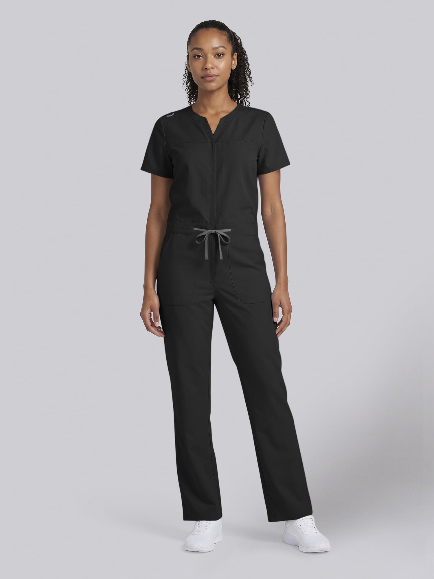 Scrubstar Ultimate Women’s Antimicrobial Drawstring Straight Leg Scrub Jumpsuit, Sizes XS–2XL