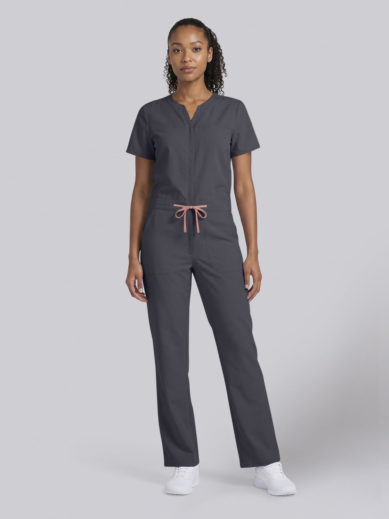 Scrubstar Ultimate Women’s Antimicrobial Drawstring Straight Leg Scrub Jumpsuit, Sizes XS–2XL