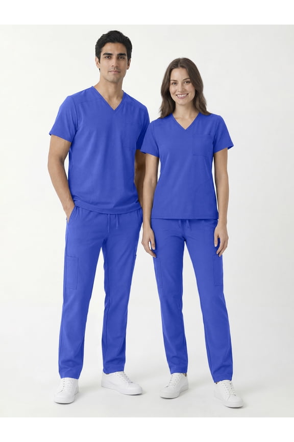 Unisex Core Essentials V-Neck Scrub Top, Sizes XS-3XL