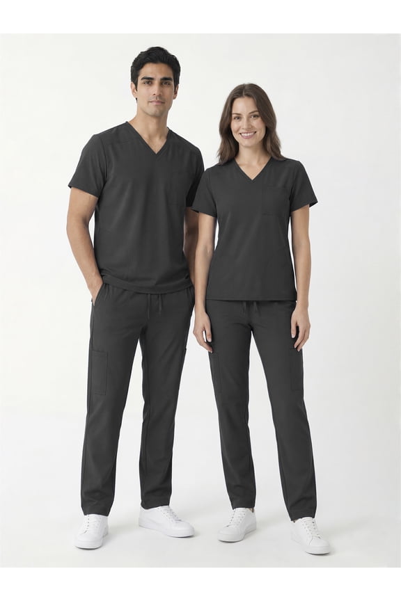 Unisex Core Essentials V-Neck Scrub Top, Sizes XS-3XL