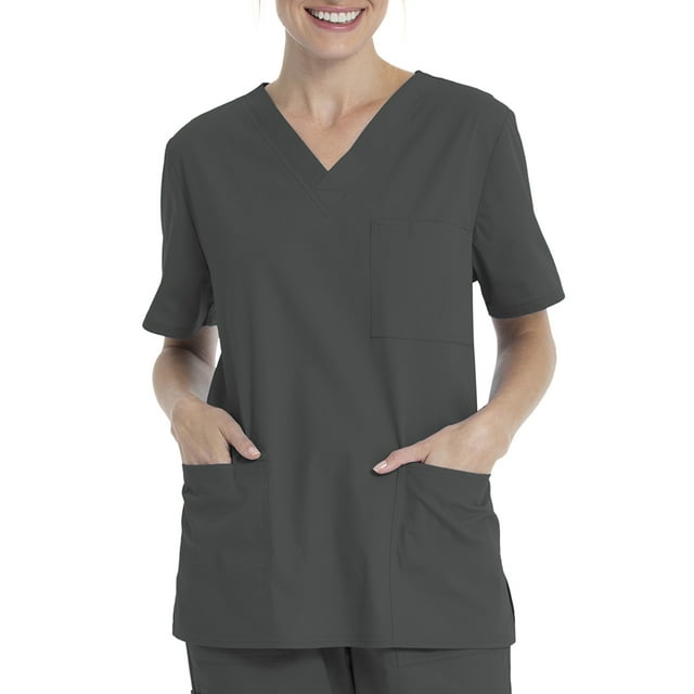 Scrubstar Unisex Solid VNeck Scrub Top WM01T895