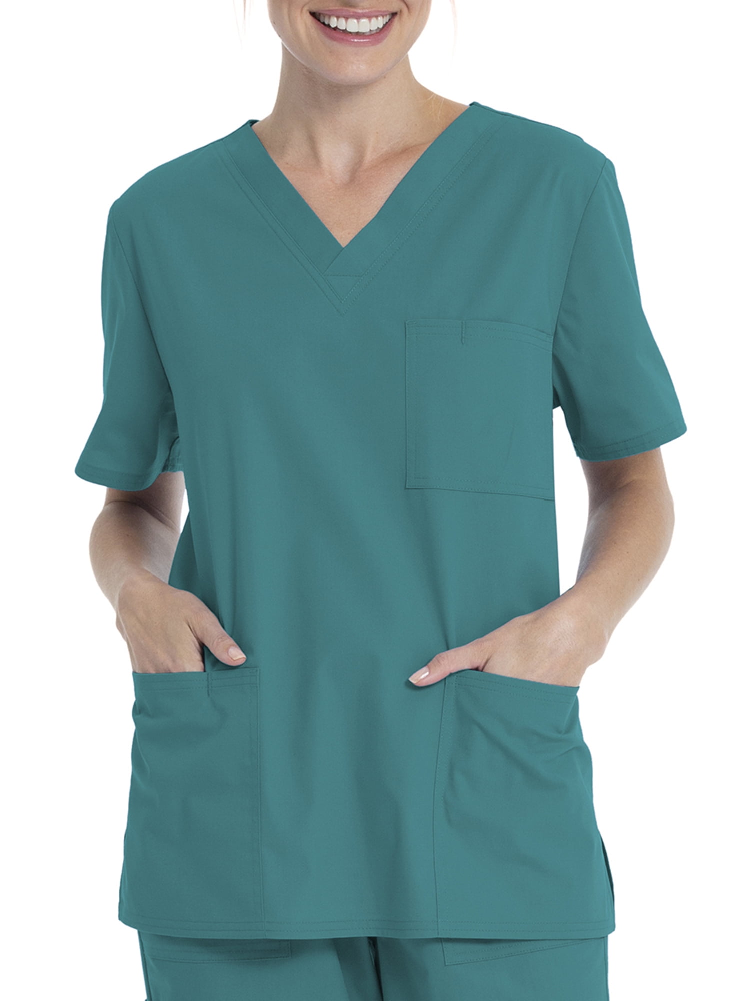 Scrubstar Unisex Solid VNeck Scrub Top WM01T895