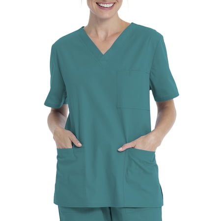 Scrubstar Unisex Solid V-Neck Scrub Top WM01T895
