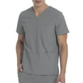 thumbnail image 1 of Scrubstar Unisex Solid V-Neck Scrub Top WM01T895, 1 of 8
