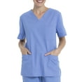 thumbnail image 1 of Scrubstar Unisex Solid V-Neck Scrub Top WM01T895, 1 of 8