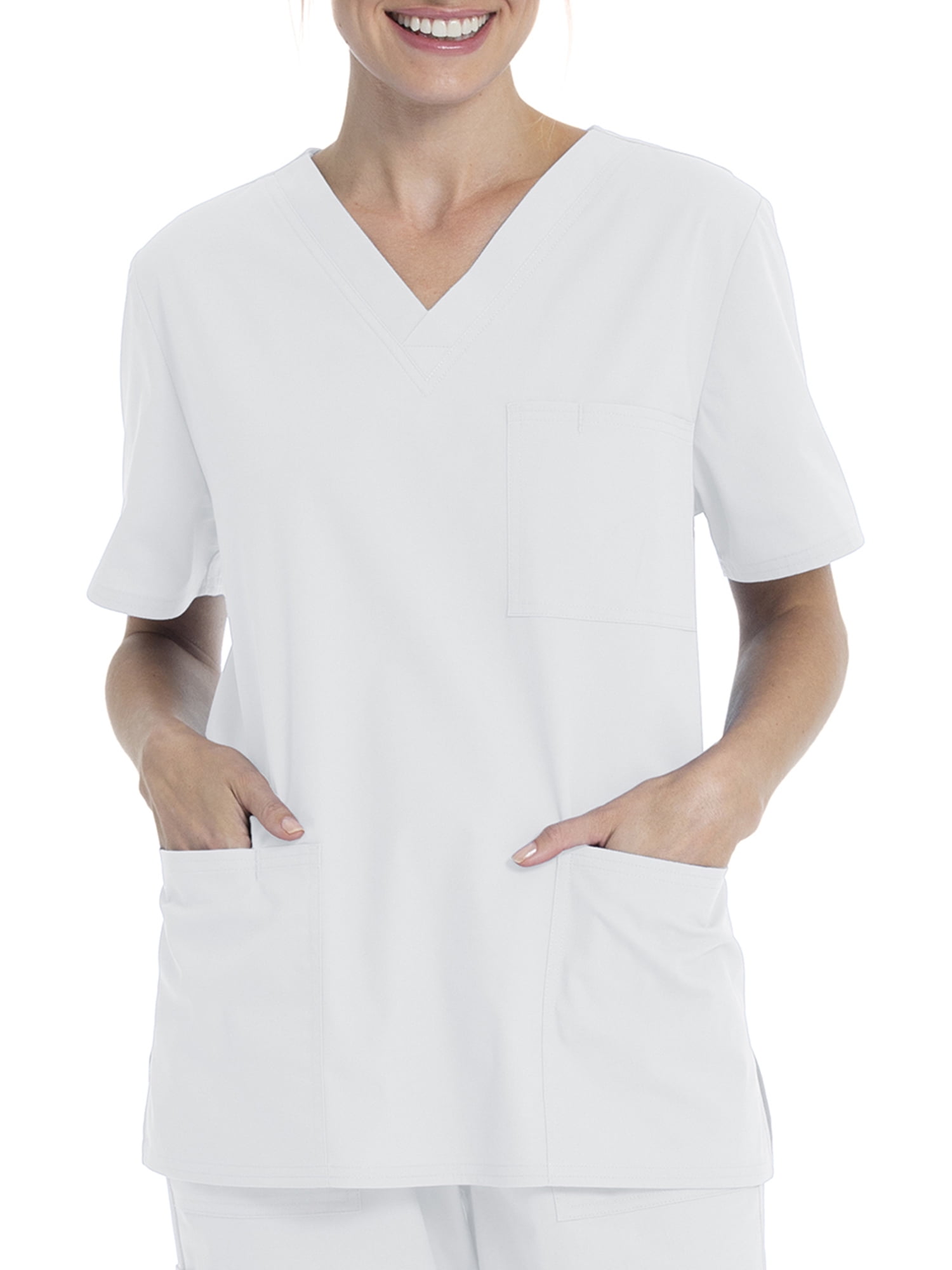 Scrubstar Unisex Solid VNeck Scrub Top WM01T896