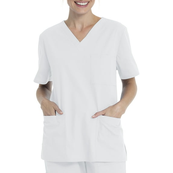 Scrubstar Unisex Solid V-Neck Scrub Top WM01T896