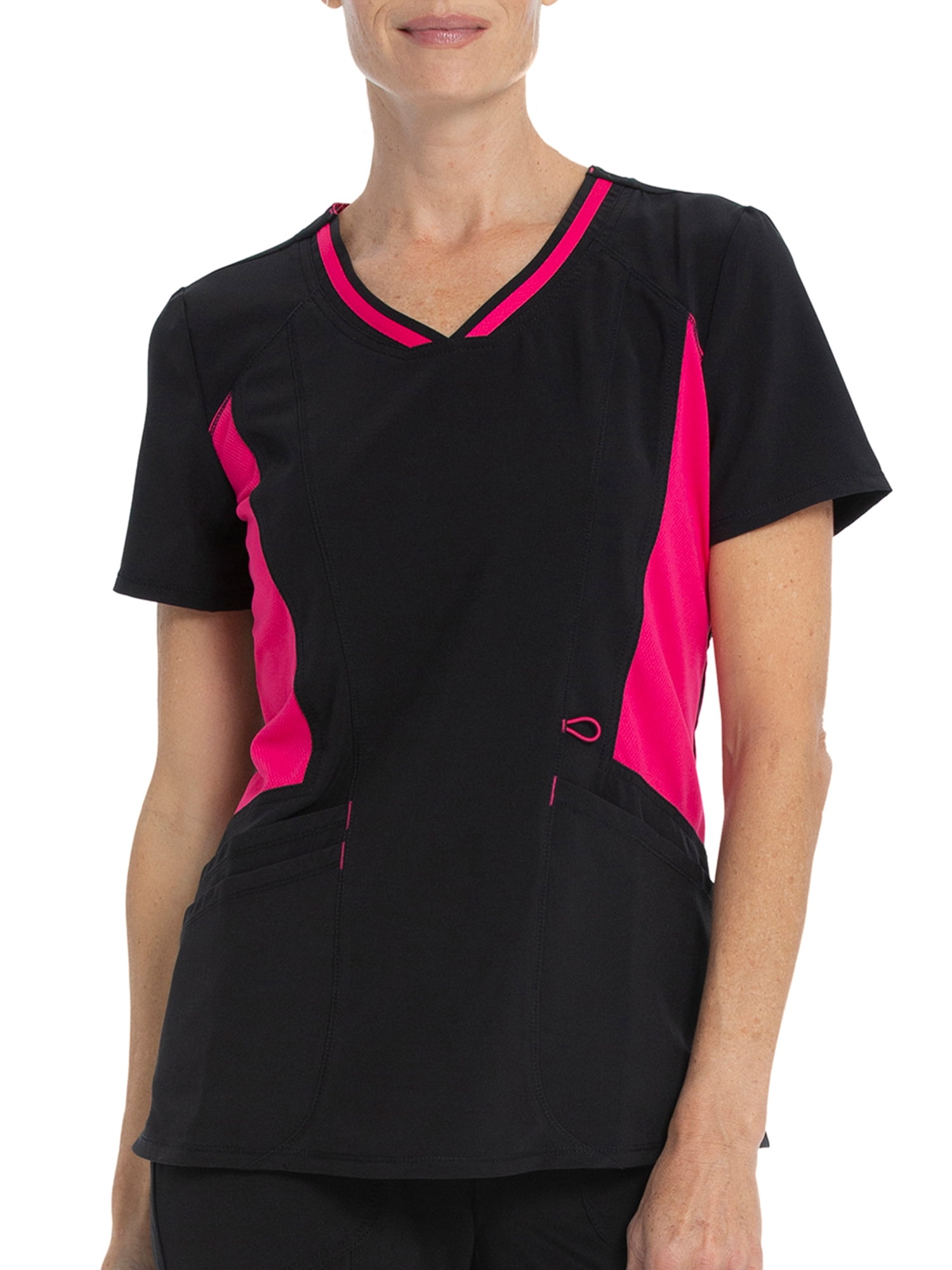 Scrubstar Women's Active Stretch Contrast Mesh VNeck Scrub Top WD841