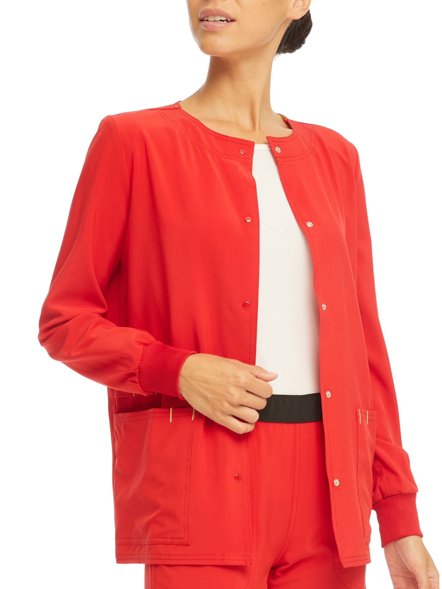 Scrubstar Women's Active Stretch Ethical Fabric Snap Front WarmUp